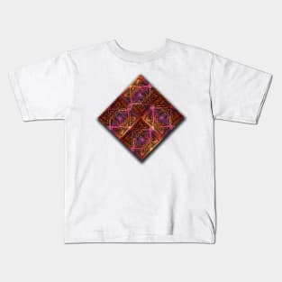 Sparkle Squares Pink Kids T-Shirt